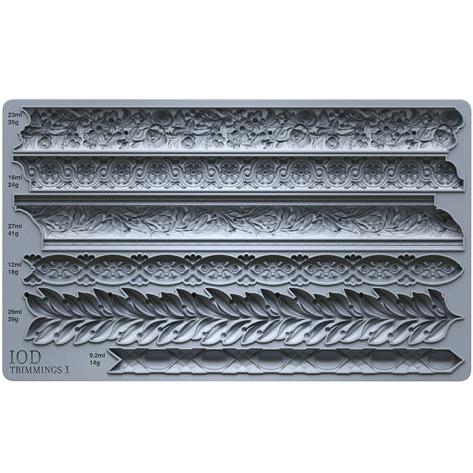 IOD TRIMMINGS 1 Decor Mould by Iron Orchid Designs
