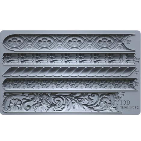 IOD TRIMMINGS 2 Decor Mould by Iron Orchid Designs