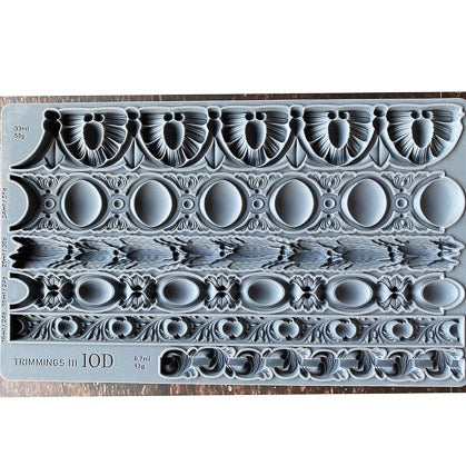 IOD TRIMMINGS 3 Decor Mould by Iron Orchid Designs