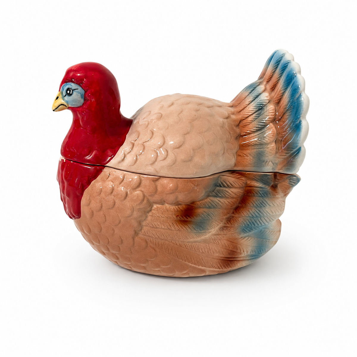 Vintage Ceramic Turkey Lidded Candy Dish - Thanksgiving Fall Decor