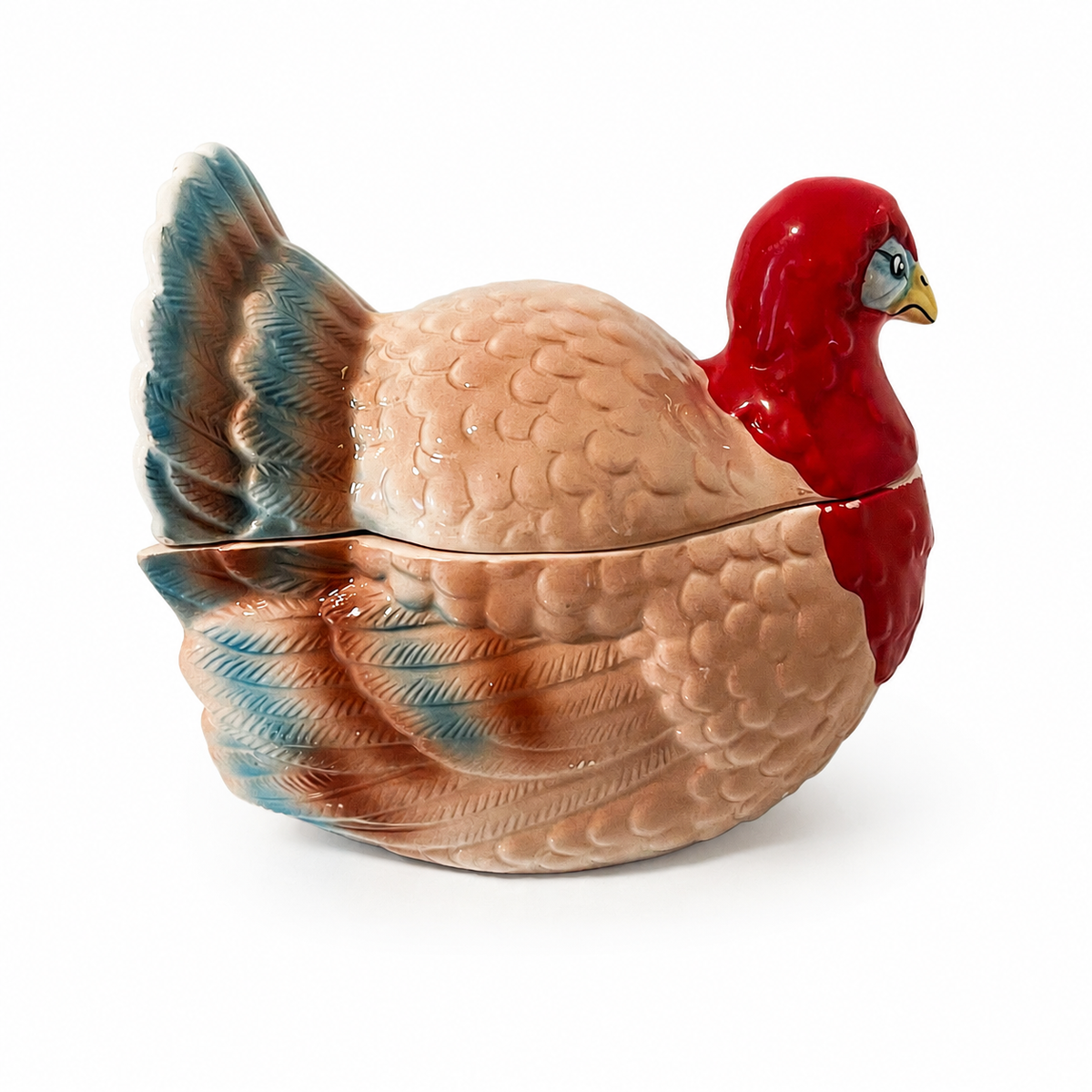 Vintage Ceramic Turkey Lidded Candy Dish - Thanksgiving Fall Decor