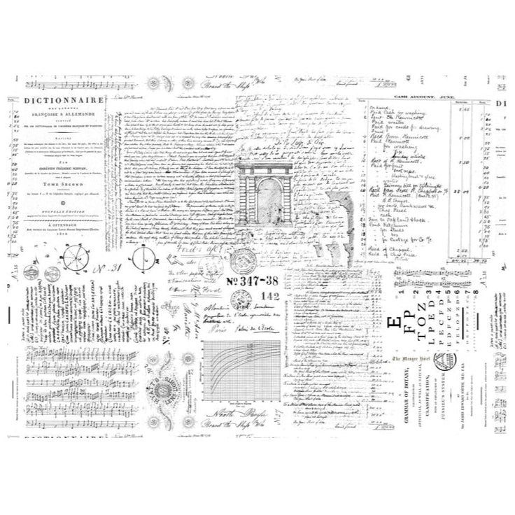 Roycycled Treasures Typography Love Decoupage Paper - 20" x 30"