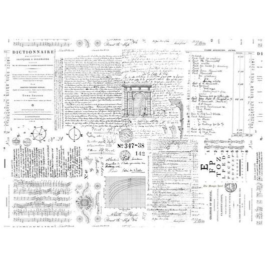 Roycycled Treasures Typography Love Decoupage Paper - 20" x 30"