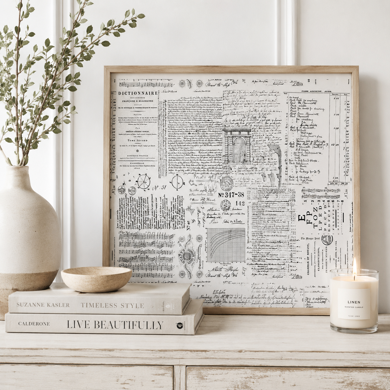 Roycycled Treasures Typography Love Decoupage Paper - 20" x 30"