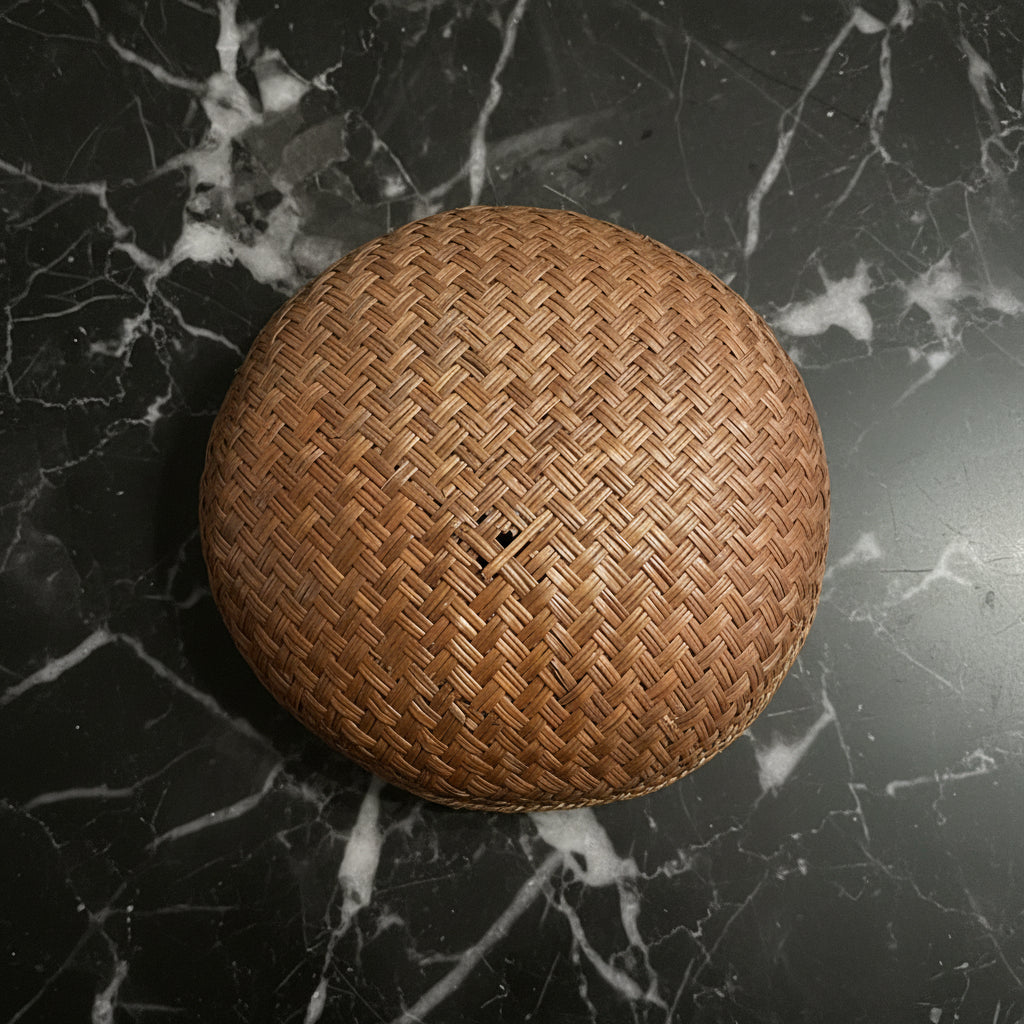 Vintage Bamboo Woven Winnowing Basket