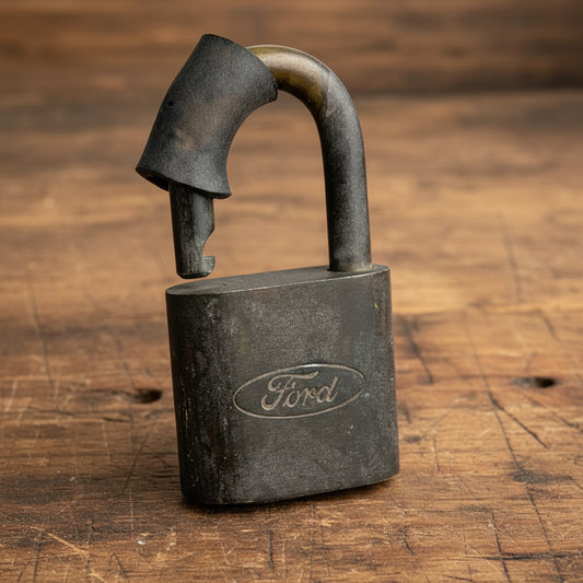 Vintage Ford Brass Padlock - 1950s