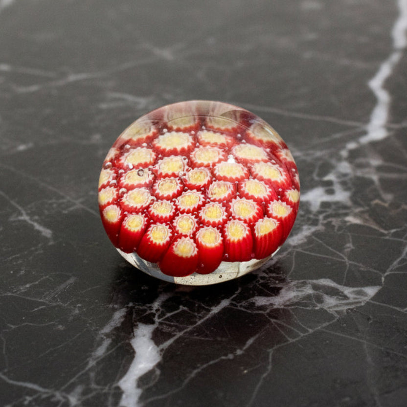 Vintage Hand Blown Art Glass Paperweight