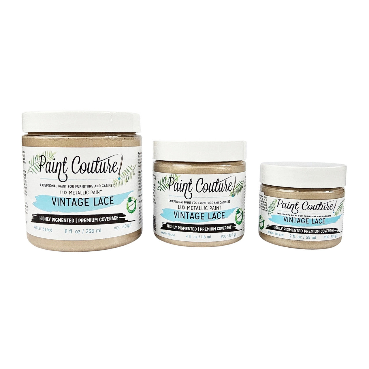 Vintage Lace Lux Metallic Paint by Paint Couture - Silky Satin Finish