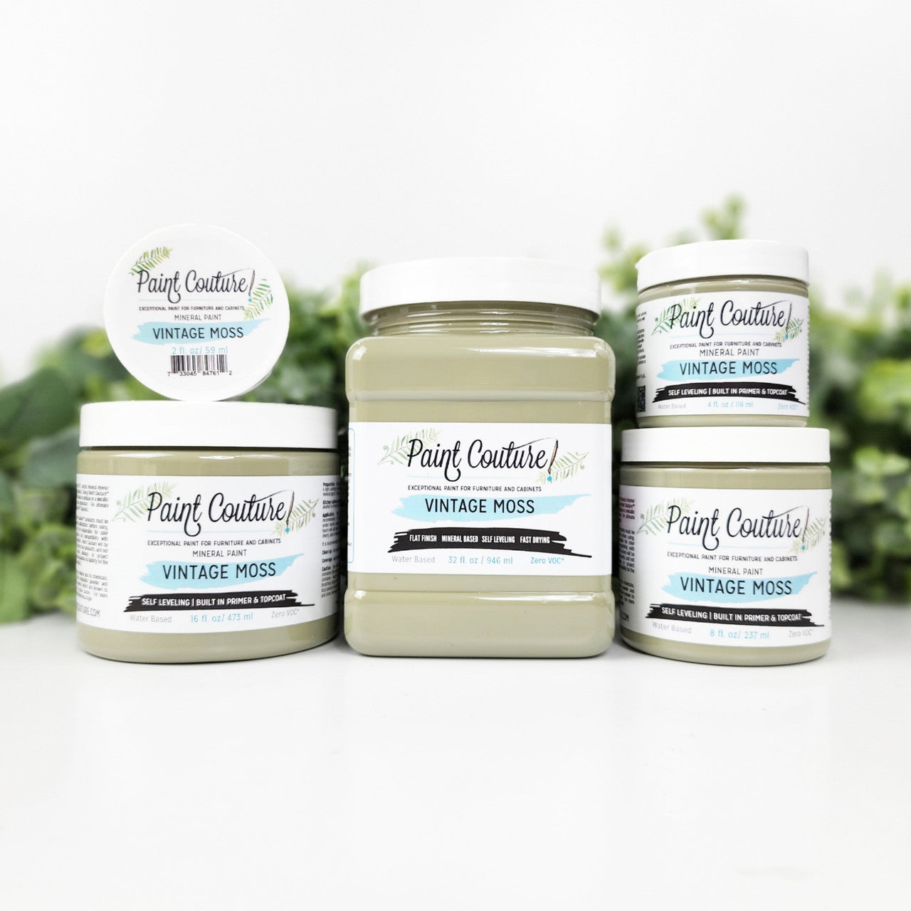 Paint Couture Vintage Moss All in One Acrylic Mineral Paint VOC Free