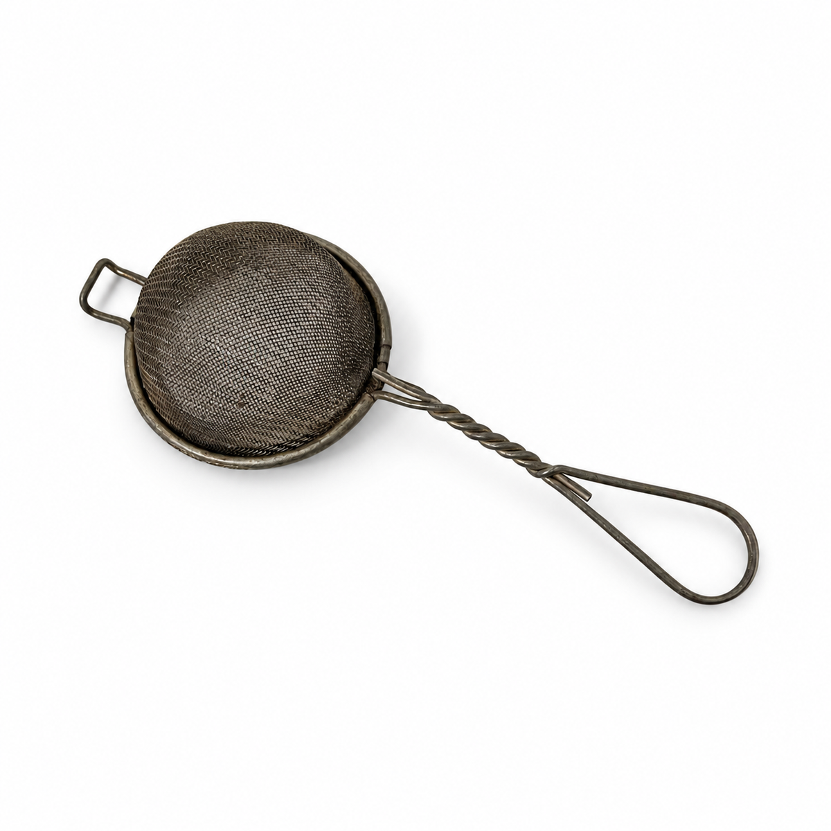 Vintage Tea Ball Infuser & Wire Mesh Tea Strainer Set - 1960s–1970s