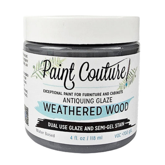 Paint Couture Weathered Wood Antiquing Glaze and Wood Stain Finish
