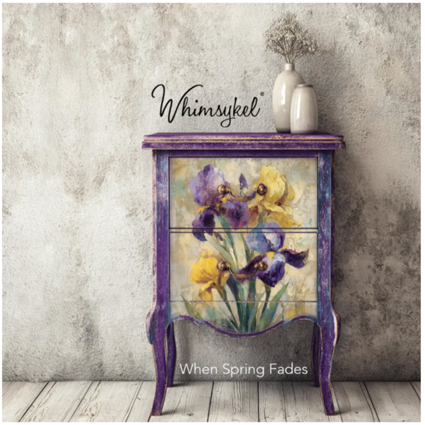 Whimsykel Designs When Spring Fades Decoupage Paper - 29" x 21"