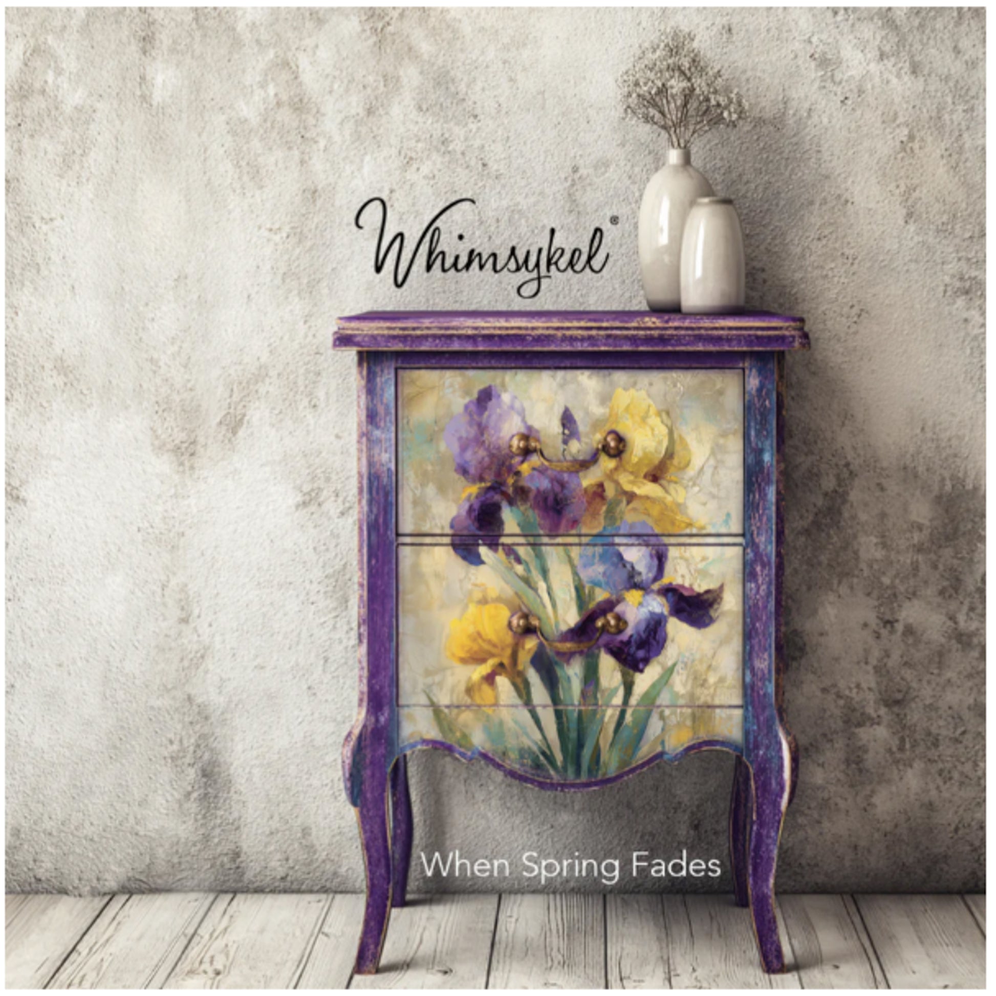 Whimsykel Designs When Spring Fades Decoupage Paper - 29" x 21"