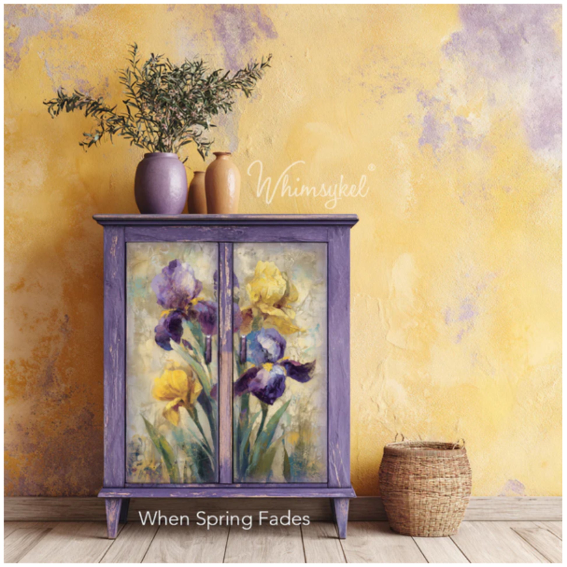 Whimsykel Designs When Spring Fades Decoupage Paper - 29" x 21"
