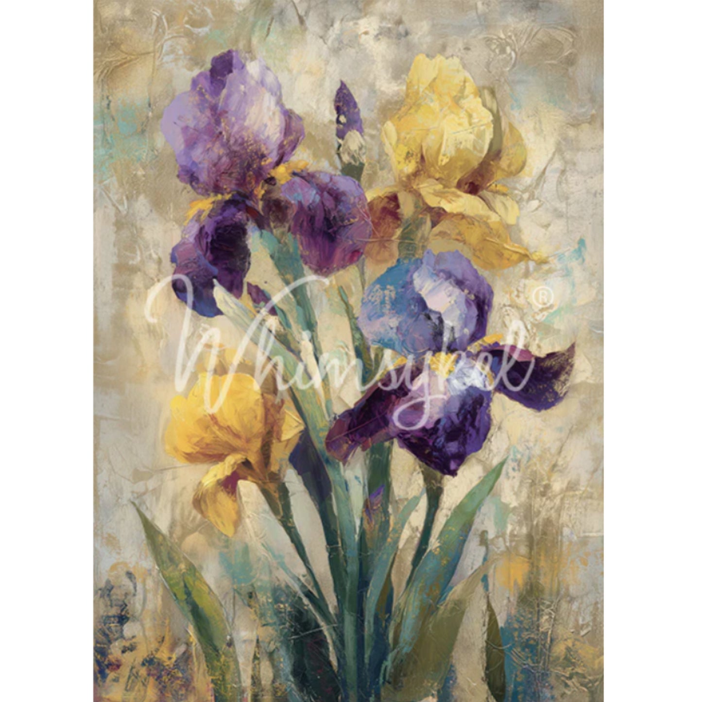 Whimsykel Designs When Spring Fades Decoupage Paper - 29" x 21"