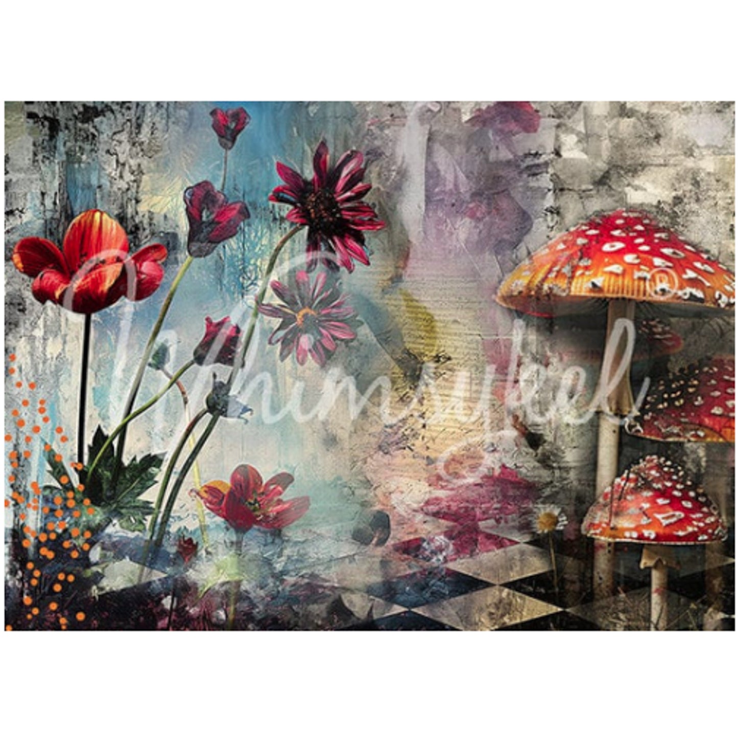 Whimsykel Designs Whimsykel Wonderland Decoupage Paper - 29" x 21"