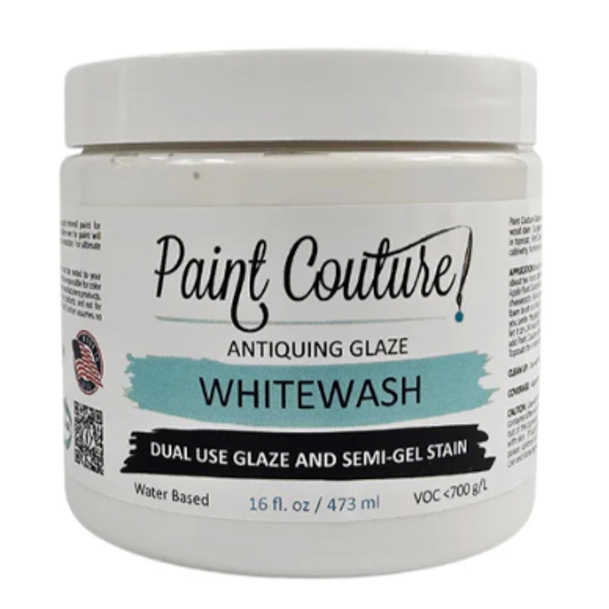 Paint Couture Whitewash Antiquing Glaze & Semi-Gel Stain - Water Based