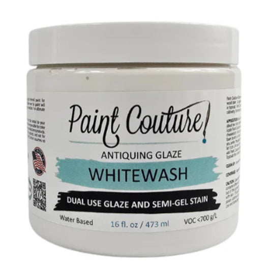 Paint Couture Whitewash Antiquing Glaze & Semi-Gel Stain - Water Based