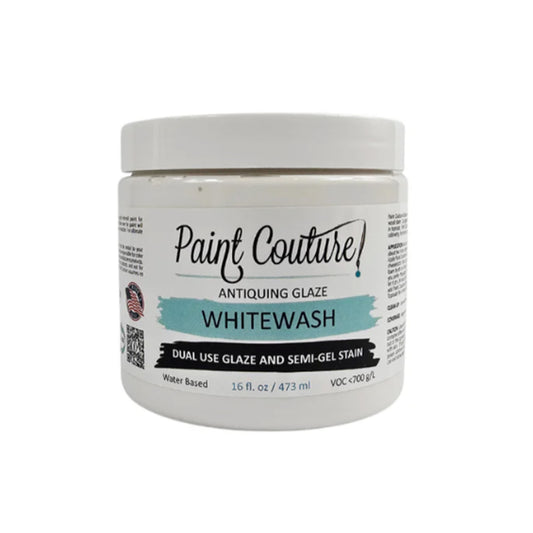 Paint Couture Whitewash Antiquing Glaze & Semi-Gel Stain - Water Based