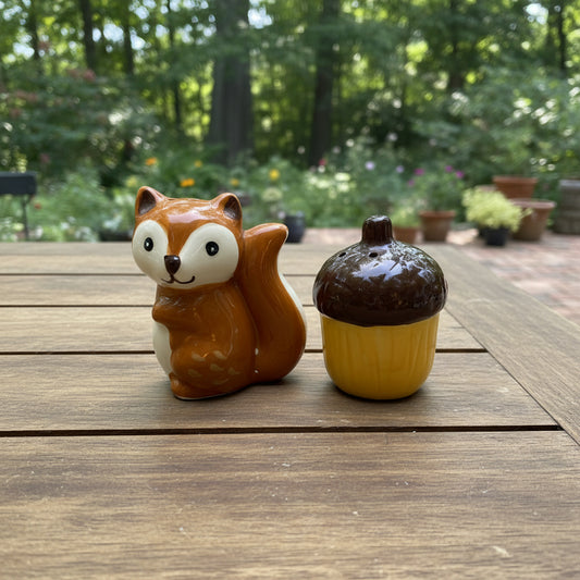 Woodland Friends Salt & Pepper Shaker Set - Boston Warehouse