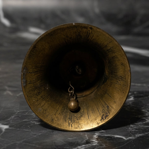 Vintage Brass Nautical Bell with Clapper - Maritime Decor England