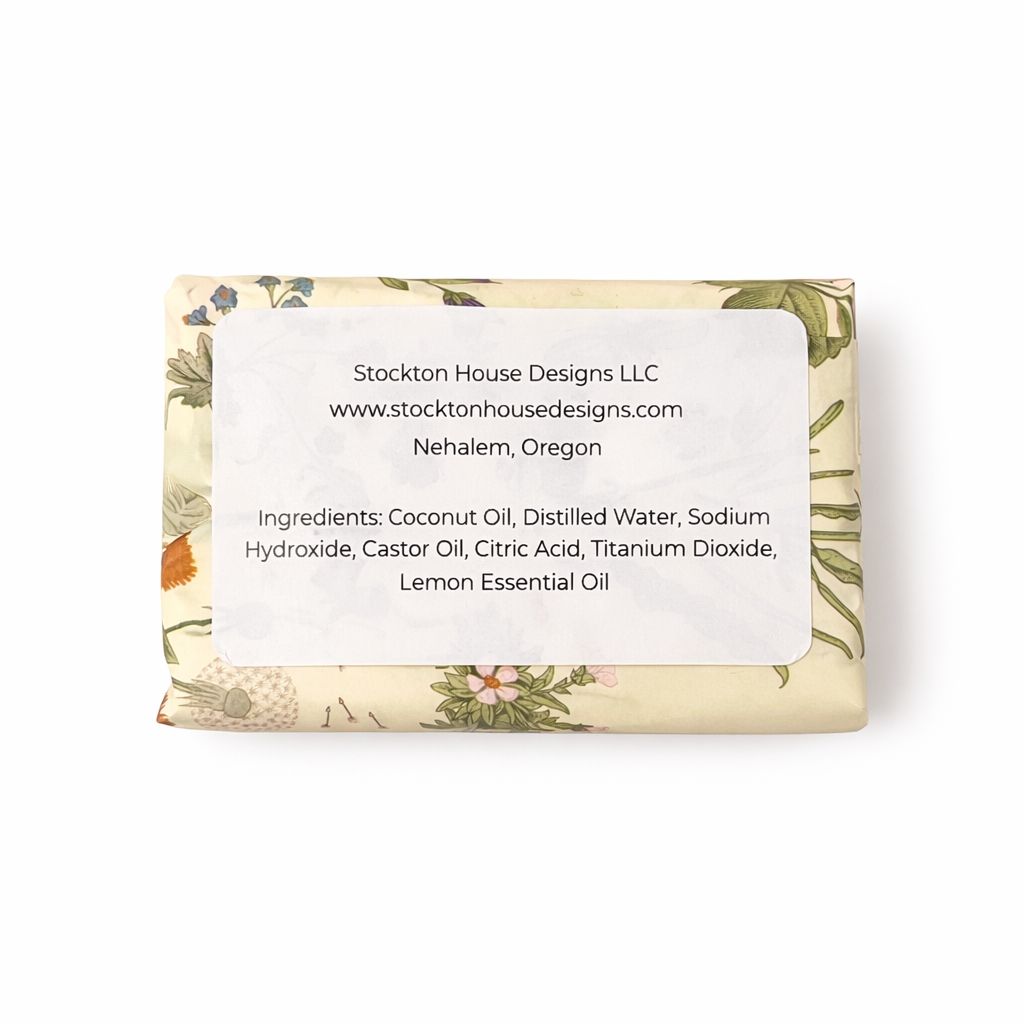 Brush Cleaner Soap Lemon Scent Handcrafted in Oregon - Brushes & Hands