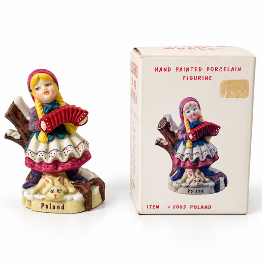 Vintage RSVP Children of the World #2005 Poland Porcelain Figurine