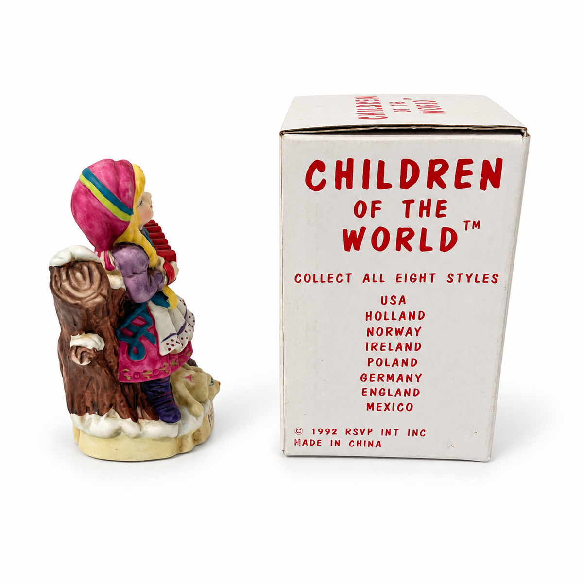 Vintage RSVP Children of the World #2005 Poland Porcelain Figurine