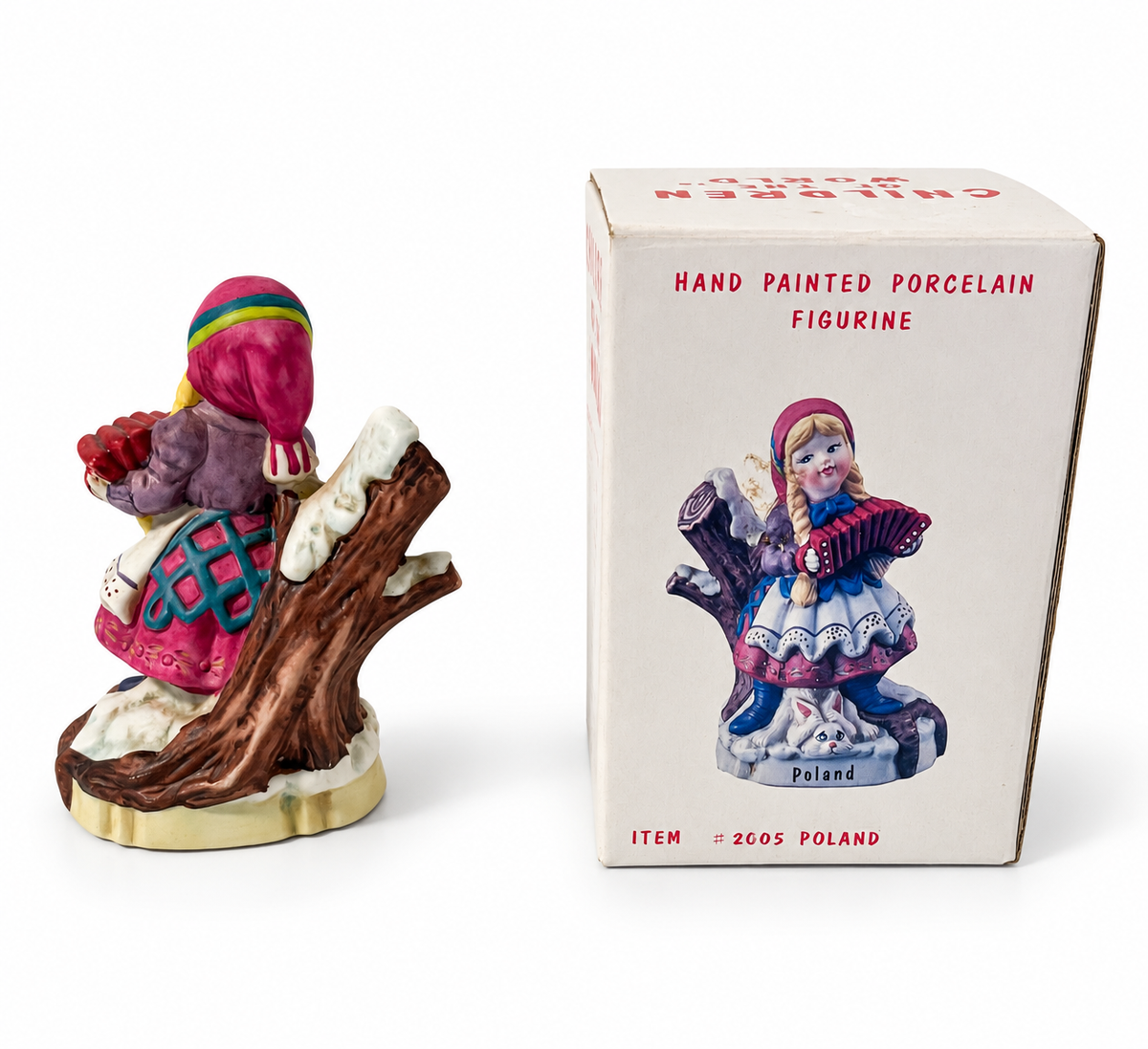 Vintage RSVP Children of the World #2005 Poland Porcelain Figurine
