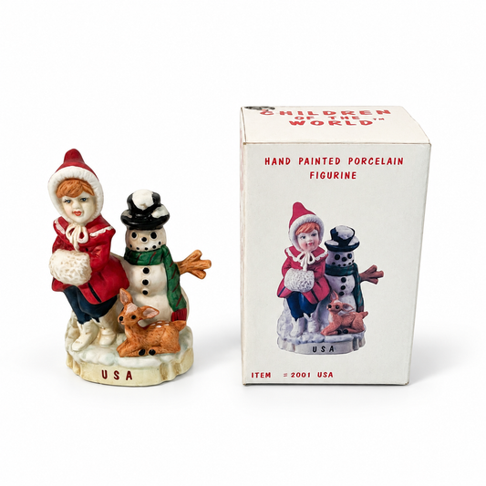 Vintage RSVP Children of the World #2001 USA Porcelain Figurine