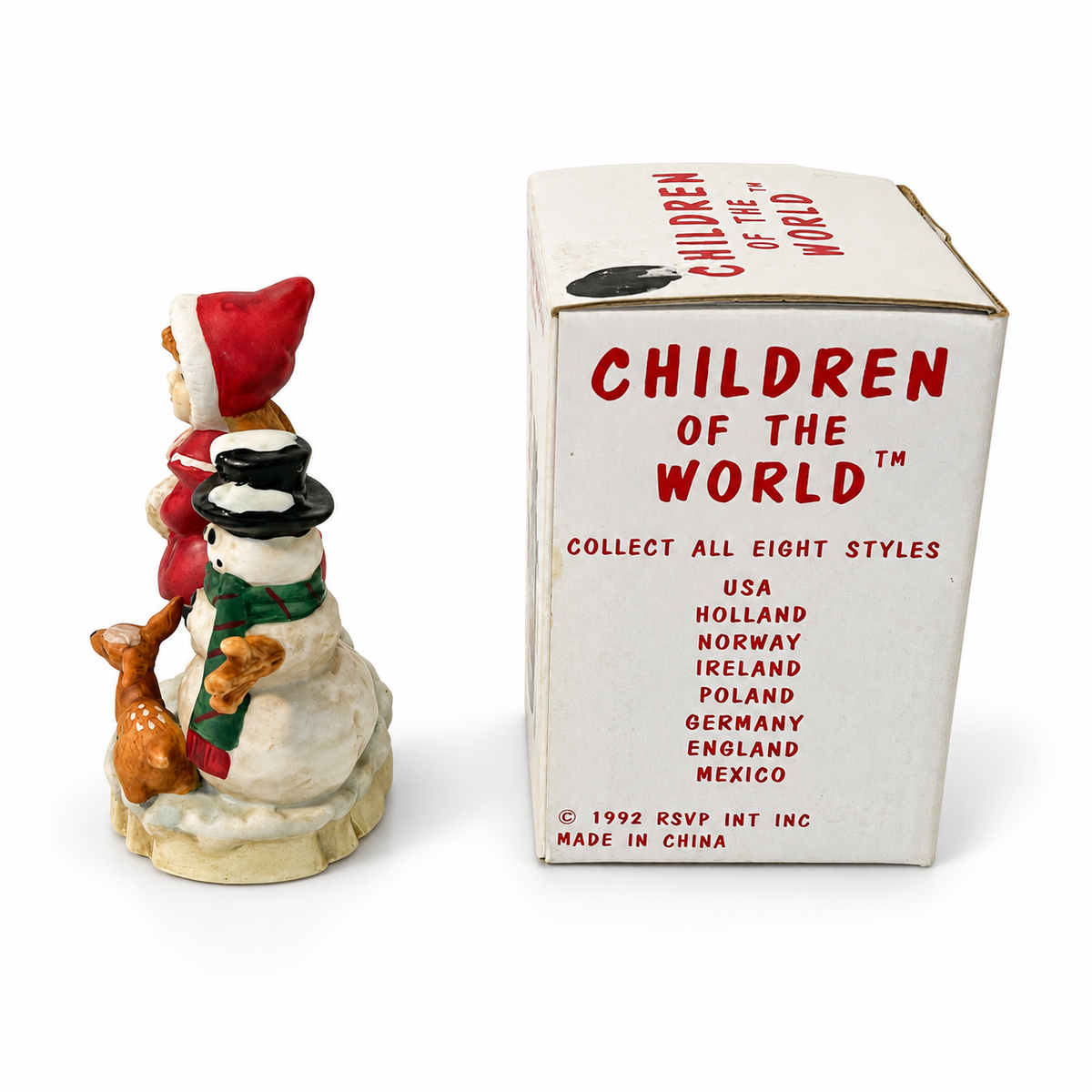 Vintage RSVP Children of the World #2001 USA Porcelain Figurine