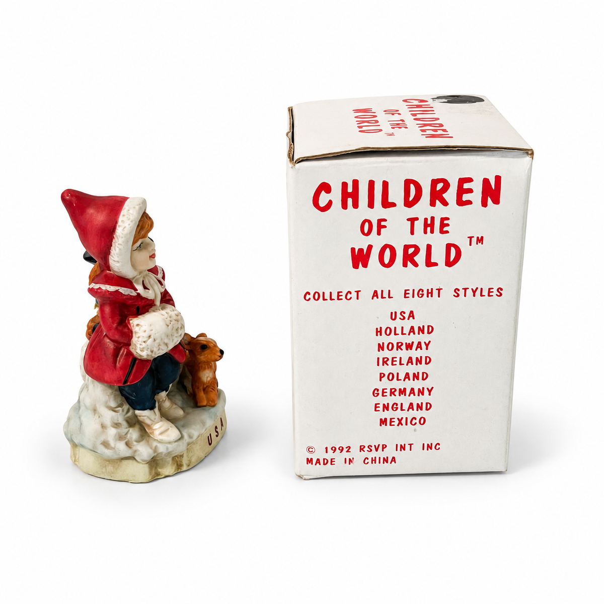 Vintage RSVP Children of the World #2001 USA Porcelain Figurine