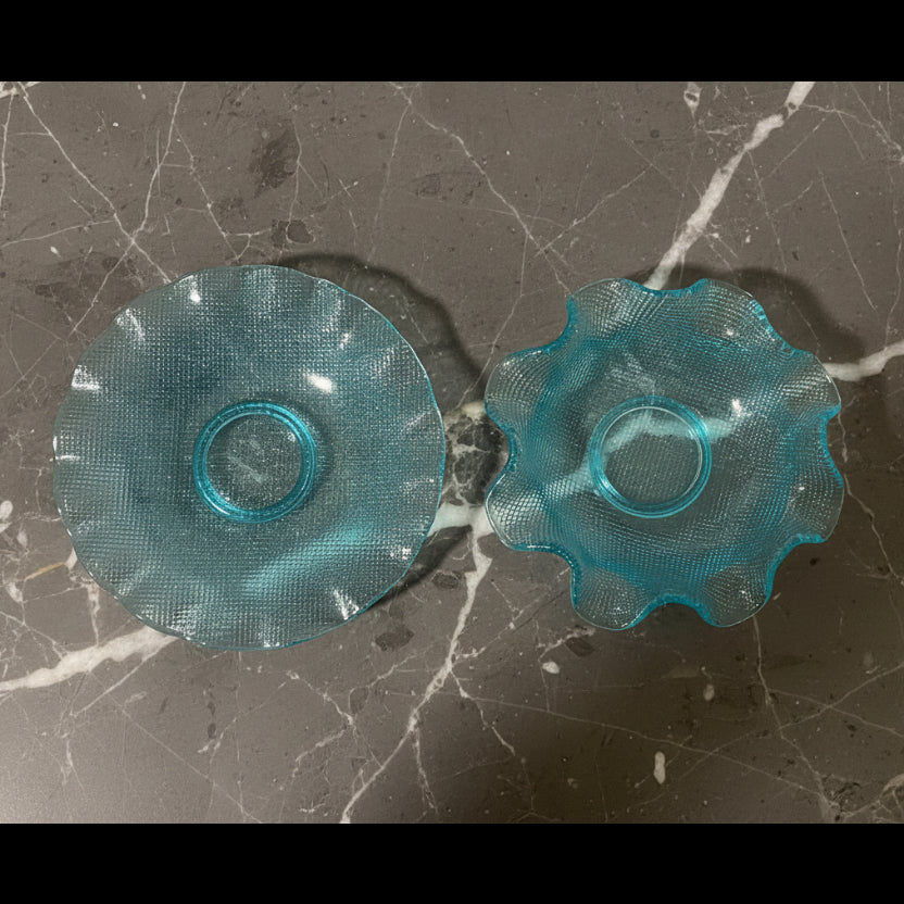 1960s Colony Glass Dessert Bowl with Underplate