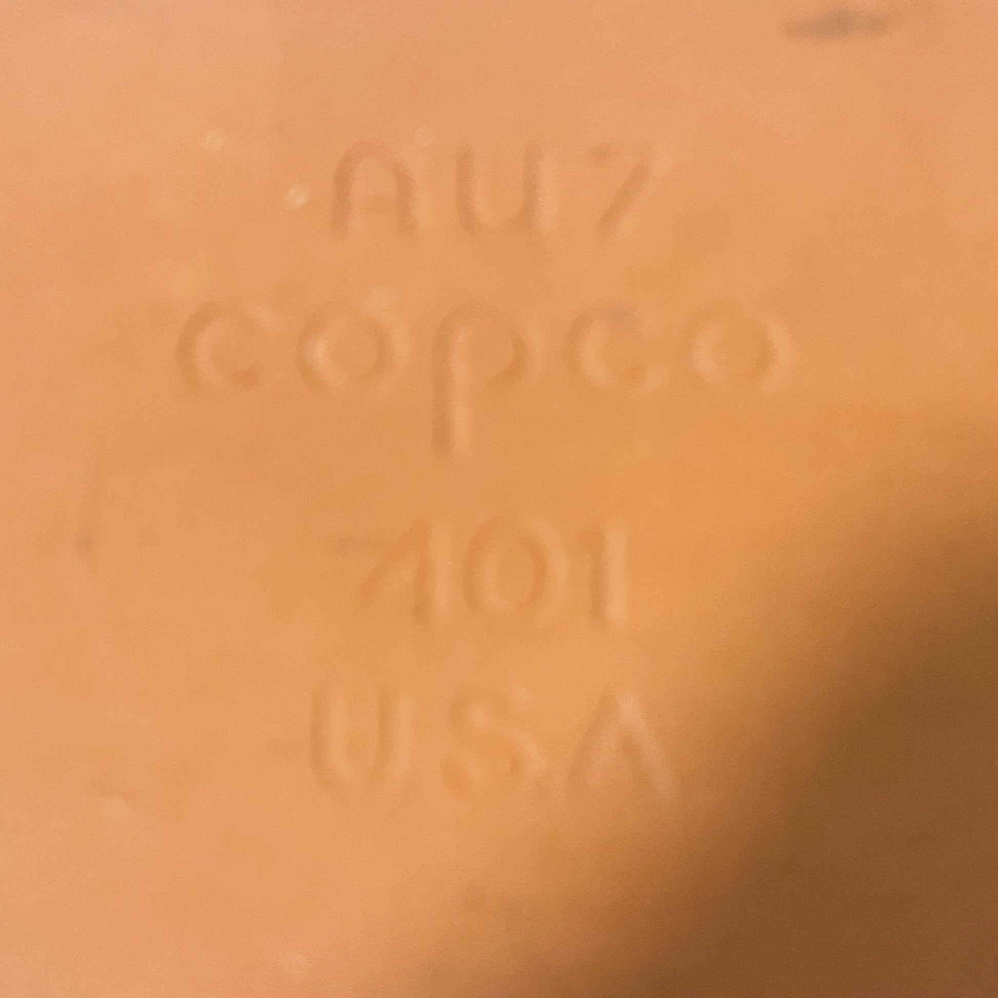 Vintage Copco AU7 401 Stoneware Bread Loaf Pan 1970s - 1980s USA