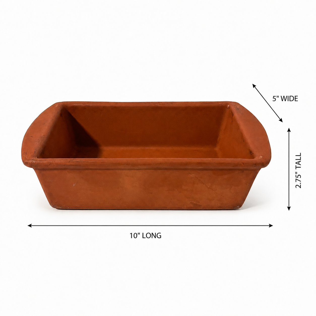 Vintage Copco AU7 401 Stoneware Bread Loaf Pan 1970s - 1980s USA