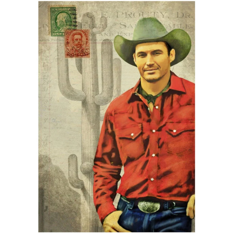 Roycycled Treasures Cowboy Ephemera Decoupage Paper - 20" x 30"