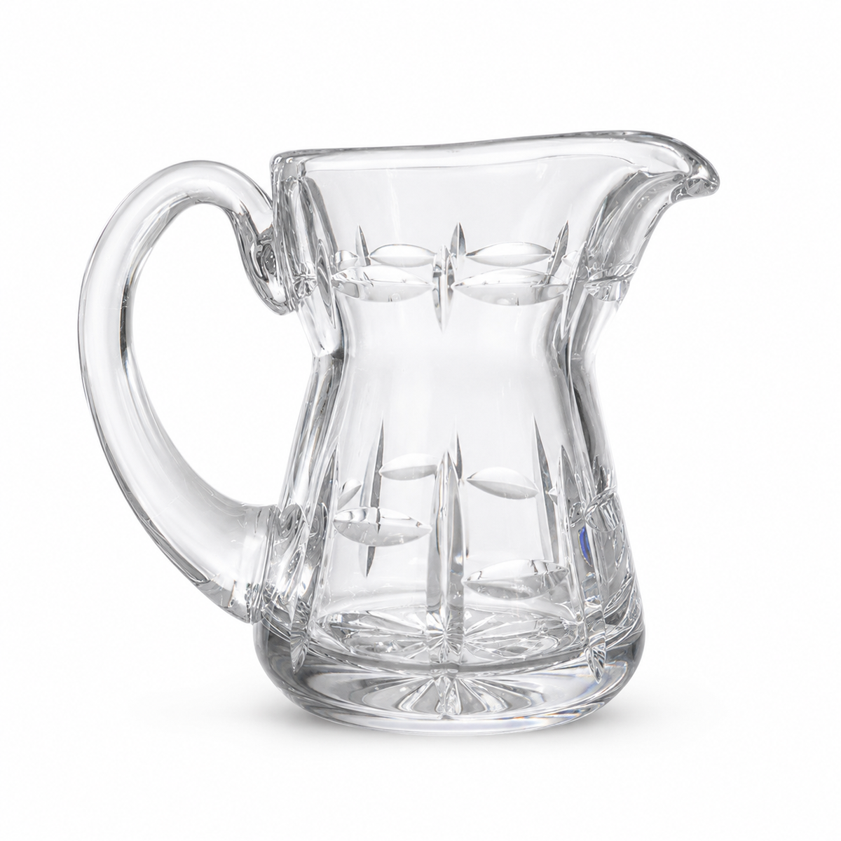 Elegant Clear Crystal Creamer 6 Ounce Capacity - Decorative Details