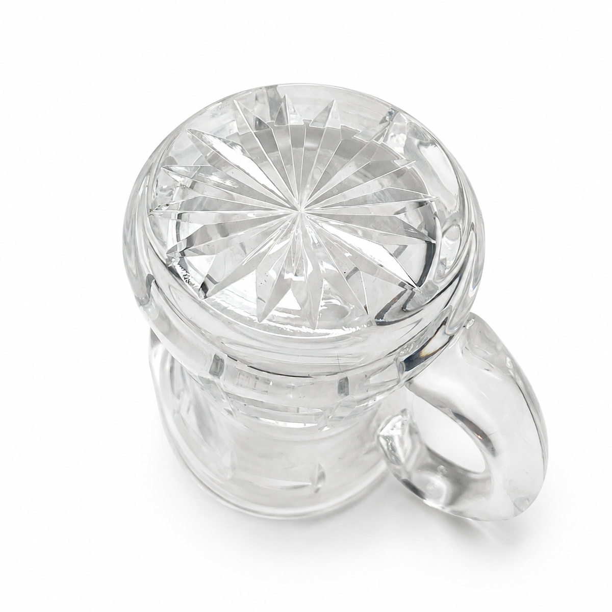 Elegant Clear Crystal Creamer 6 Ounce Capacity - Decorative Details