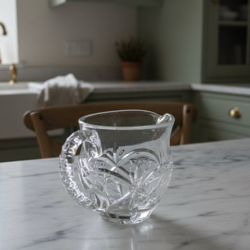 1990s Gorham Crystal Victorias Garden Creamer