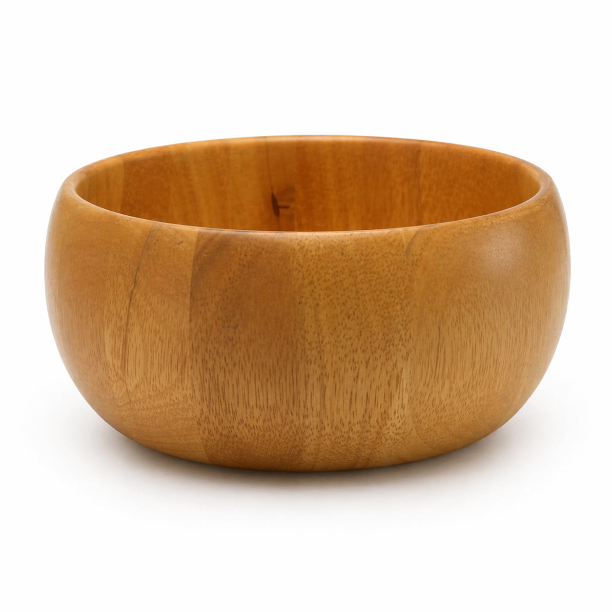 Vintage Decorative Wood Bowl 8.75 Inch - Rustic Farmhouse Serving