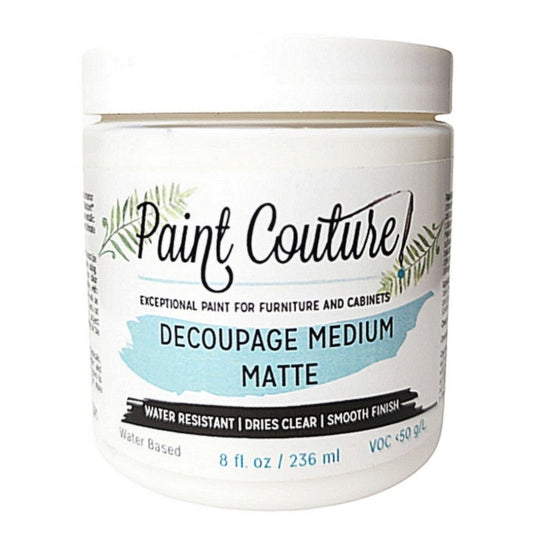Paint Couture Decoupage Medium Matte - Glue, Sealer & Transfer Medium