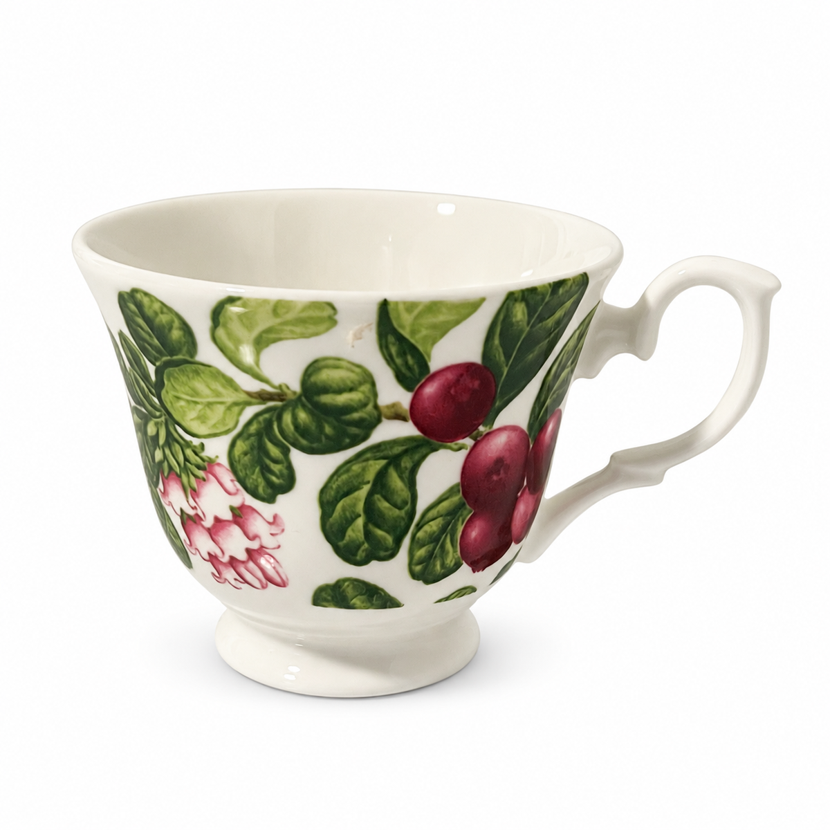 Vintage Duchess Fine Bone Chine Lingonberry Teacup - Made in England