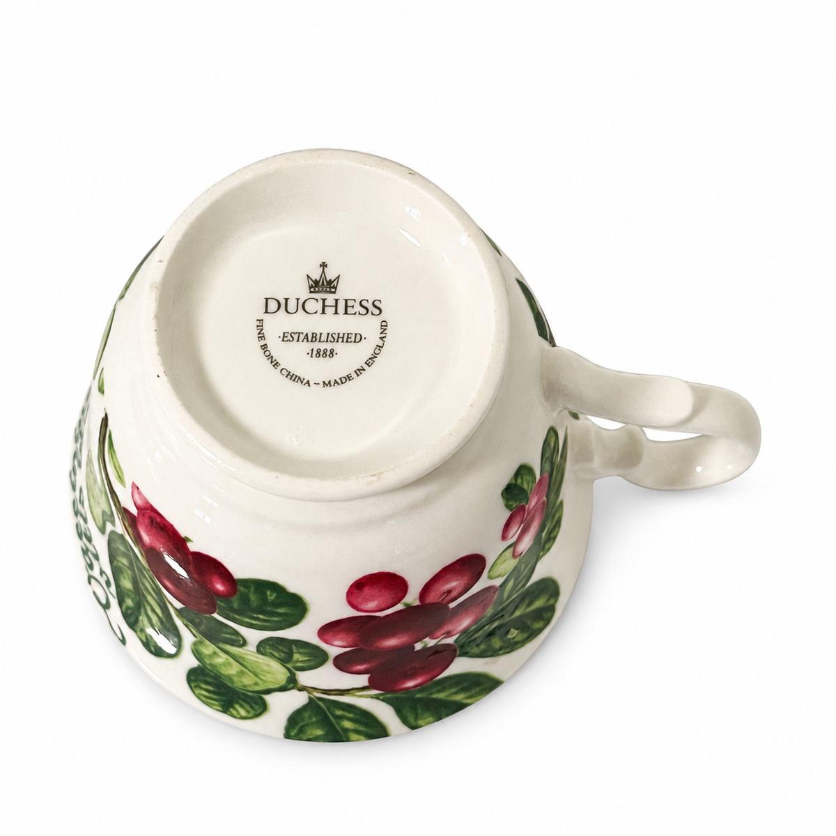 Vintage Duchess Fine Bone Chine Lingonberry Teacup - Made in England