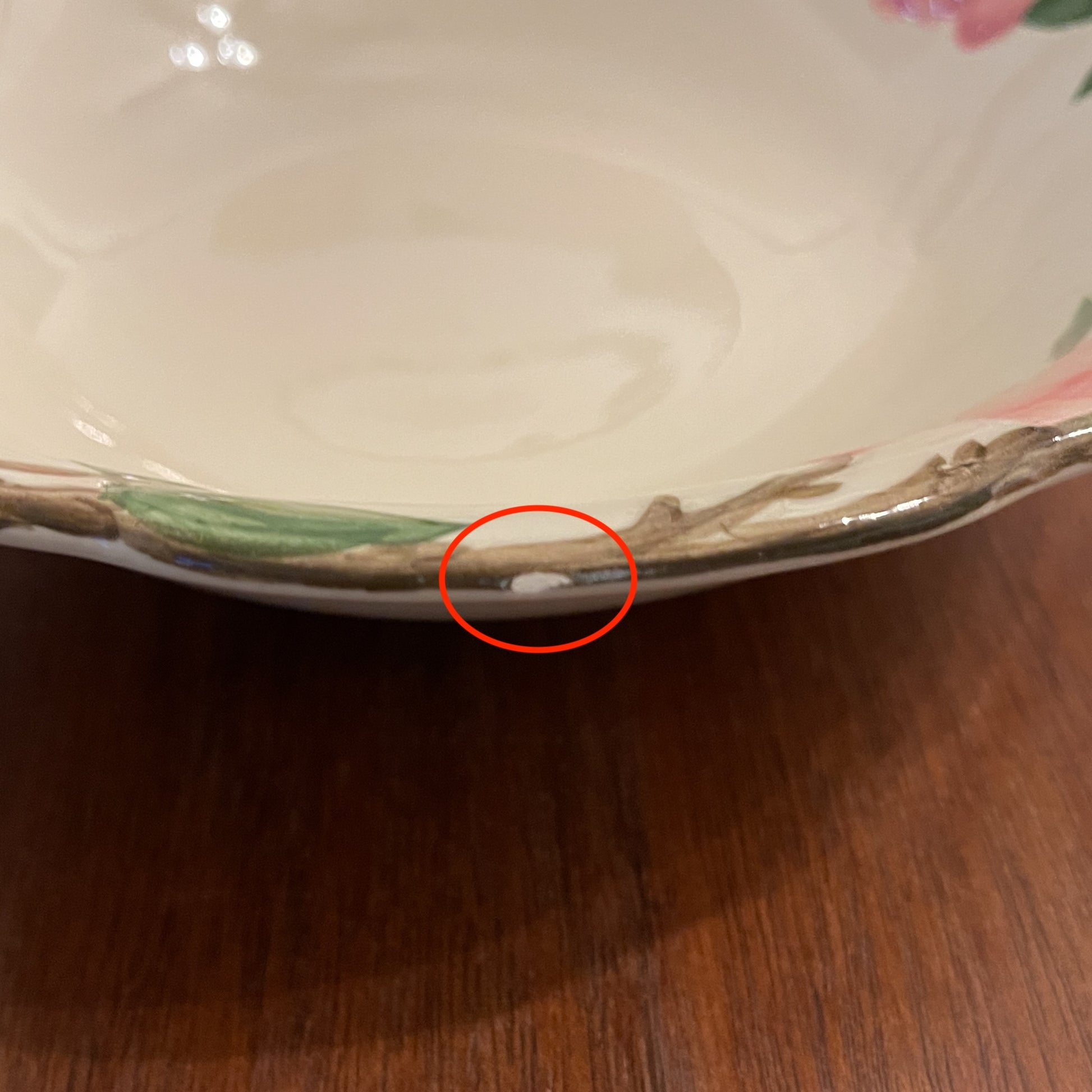 Vintage Franciscan Desert Rose Serving Bowl