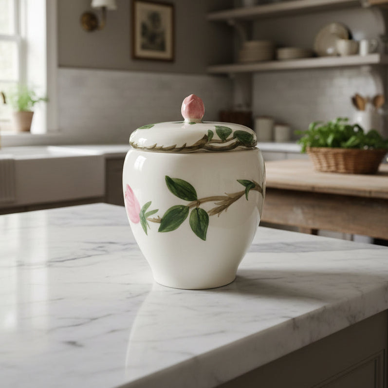 1980s Franciscan Desert Rose Lidded Sugar Bowl