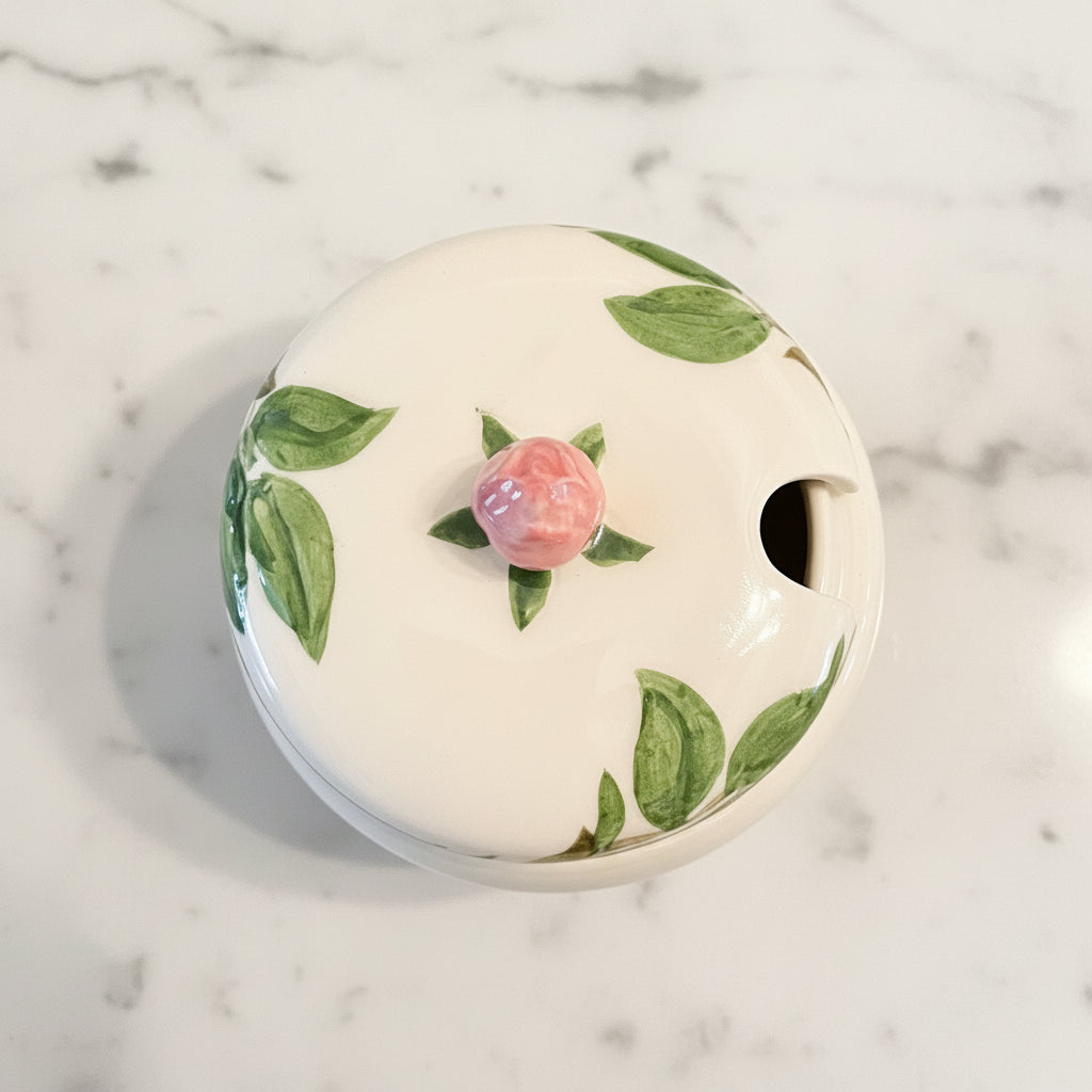 1980s Franciscan Desert Rose Lidded Sugar Bowl