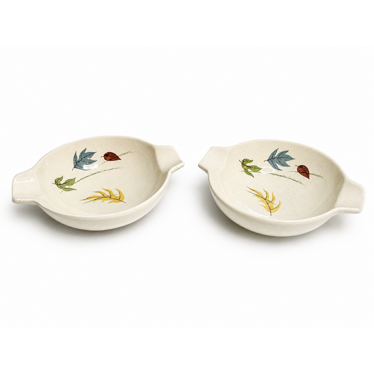 Vintage Franciscan Earthenware Autumn Lugged Soup Bowls - Set of 2