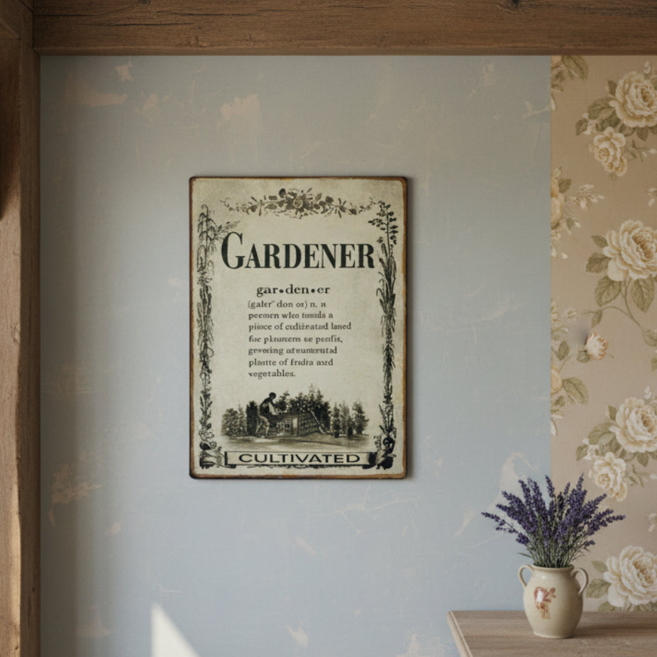 Gardener Metal Sign
