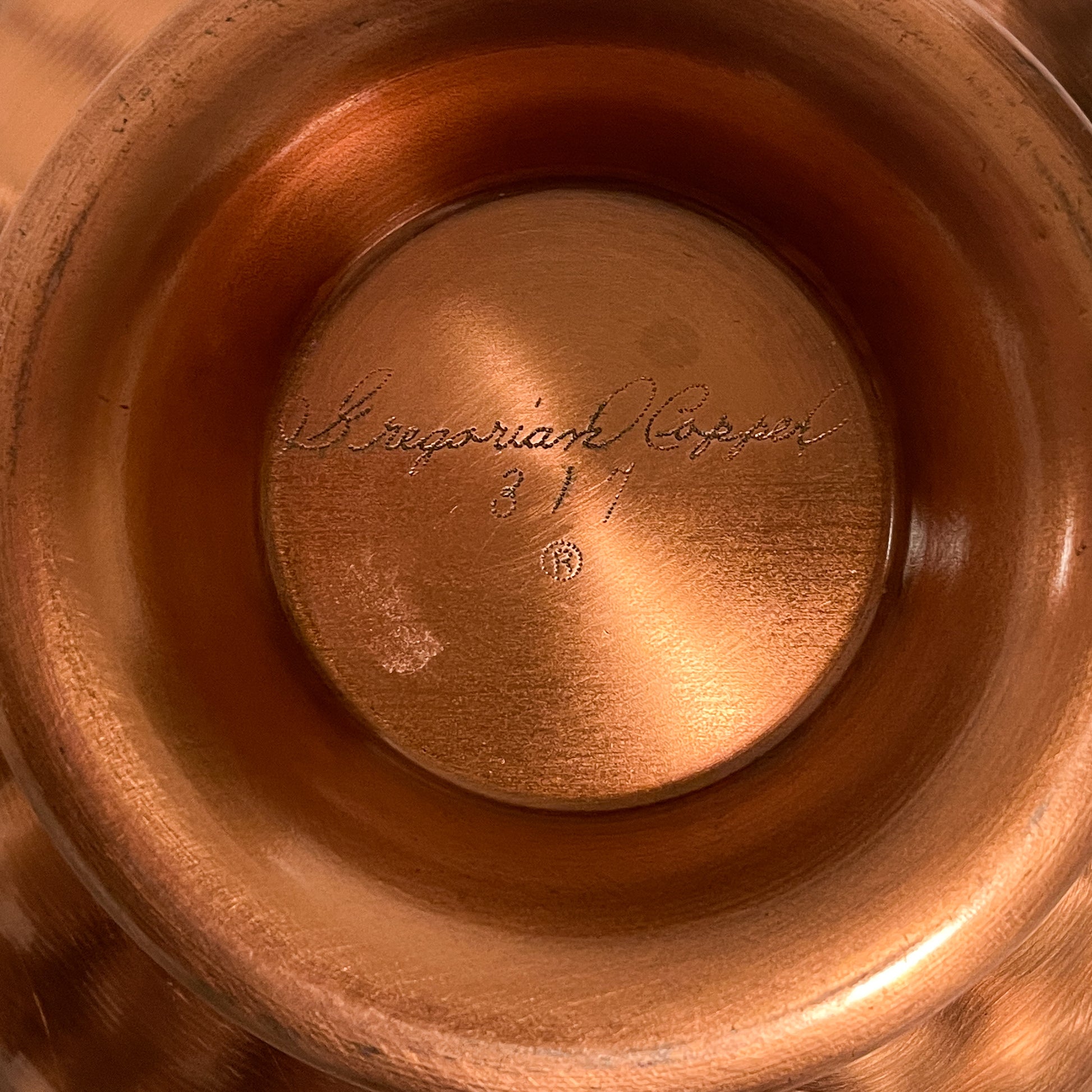 Vintage Gregorian Hammered Copper Bowl 317