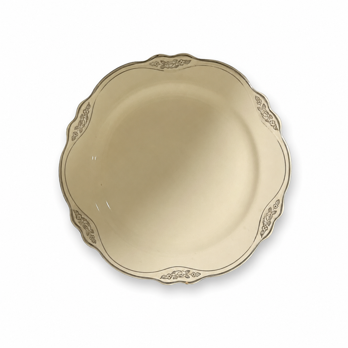 1960s Homer Laughlin Silver Rose Patrician Salad Plate 8.25" - USA
